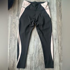 Puma Leggings with Side Pocket in Black, Pink and White in Size Medium